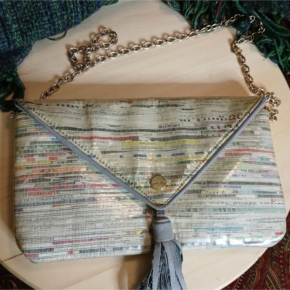 Stylish Recycled Paper Pretty Ships Women's Bag Purse Clutch